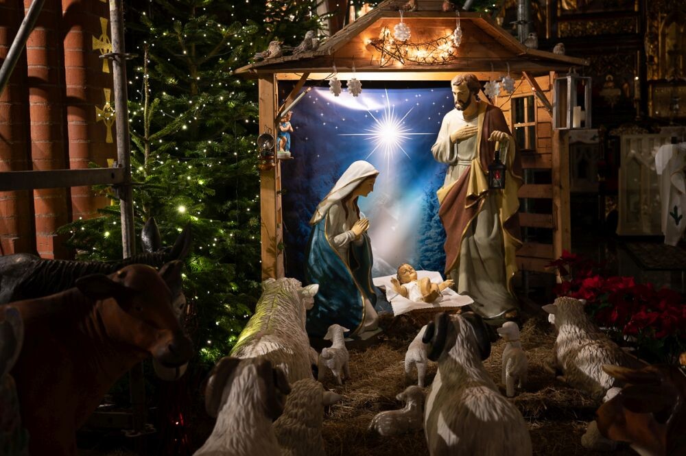 Stajenka bożonarodzeniowa w parafii św. Wawrzyńca i św. Antoniego w Wirku/fot. Magdalena Ruda