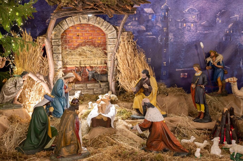 Stajenka bożonarodzeniowa w Sanktuarium św. Józefa w Rudzie/fot. Magdalena Ruda