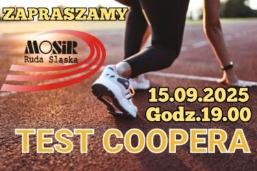 Test Coopera już 15 września! Sprawdź swoją kondycję w 12 minut!