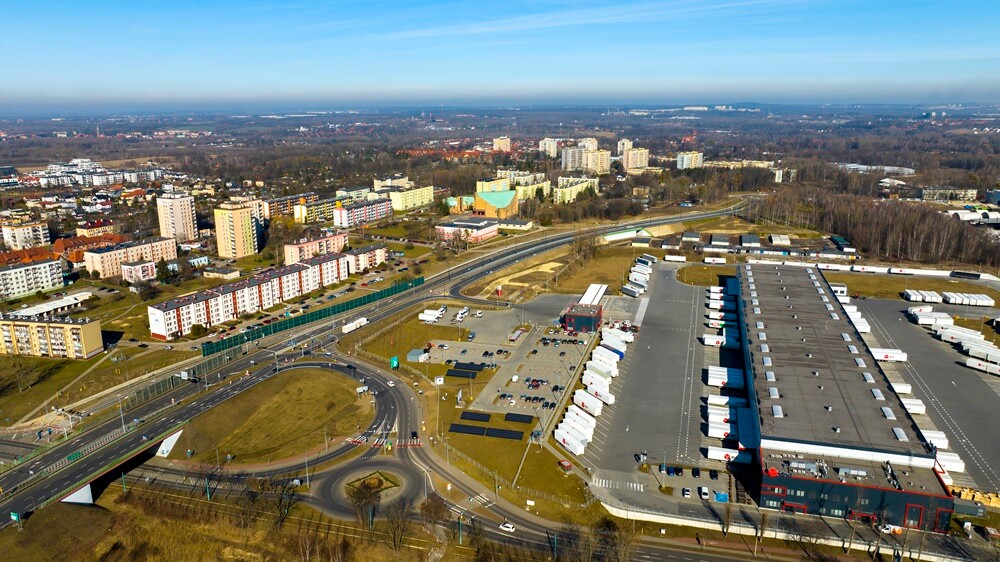 Trasa N-S w kierunku północnym otwarta. / fot. Krzysztof Faber DronRuda.pl 