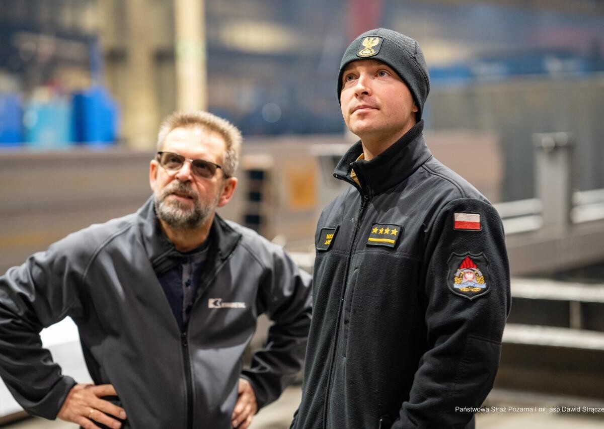 Ćwiczenia obiektowe strażaków z JRG Ruda Śląska w zakładzie ZEKON przy ul. Szyb Walenty / fot. KM PSP Ruda Śląska