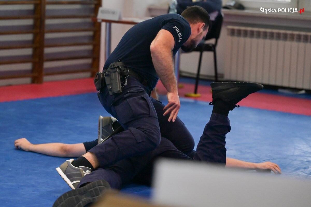 Zakończyły się wojewódzkie eliminacje do Ogólnopolskich Zawodów Policjantów Prewencji Turniej Par Patrolowych "Patrol Roku 2024" / fot. KMP Ruda Śląska