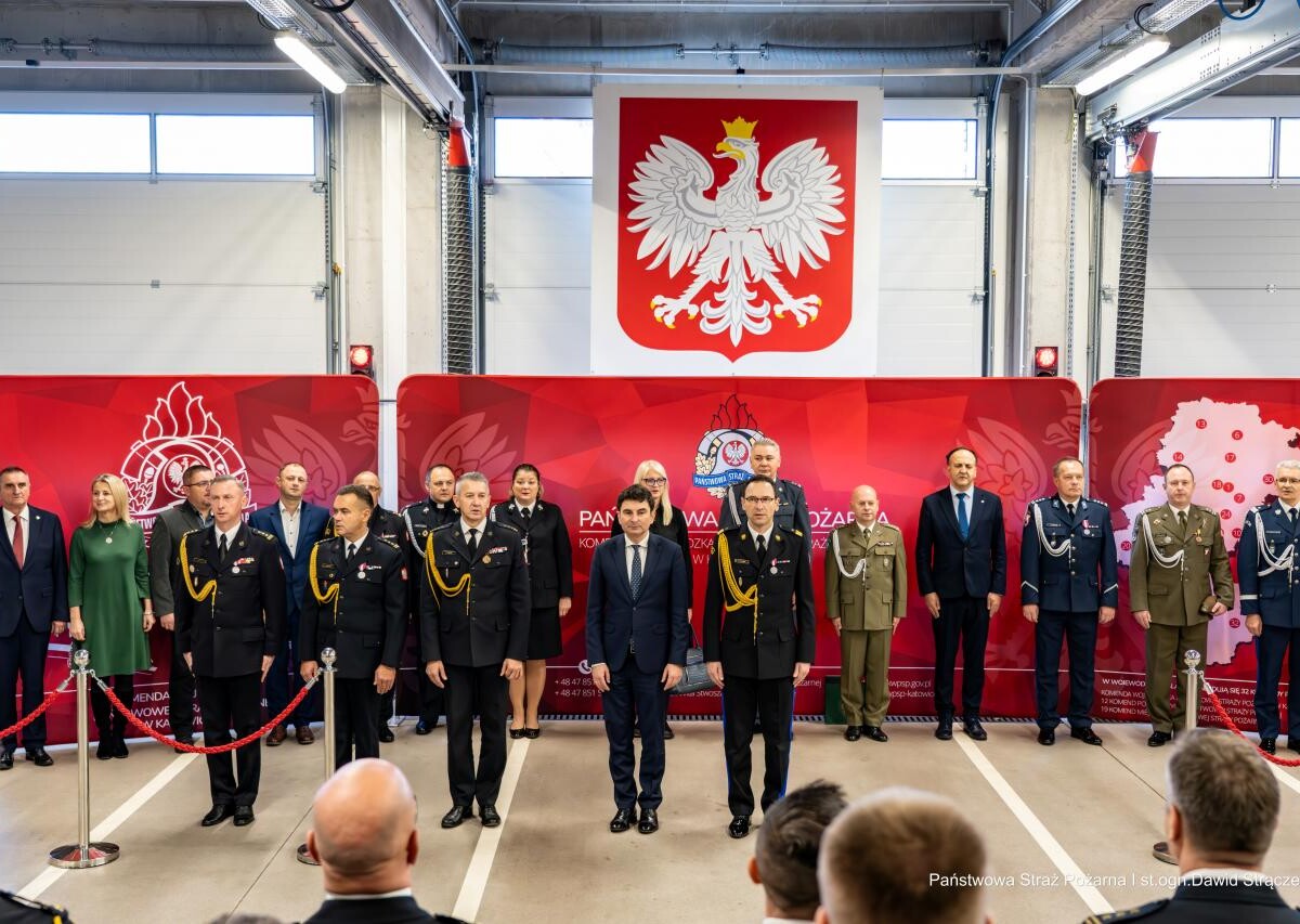 W siedzibie Komendy Miejskiej Państwowej Straży Pożarnej w Rudzie Śląskiej odbyła się wyjątkowa uroczystość z okazji Wojewódzkich Obchodów Narodowego Święta Niepodległości / fot. st. ogn. Dawid Strączek