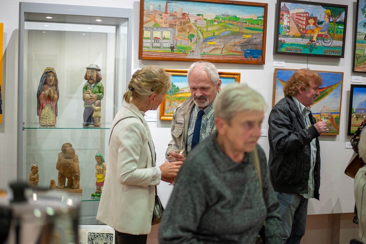 Wernisaż - "Grupa Bielszowicka – 60. rocznica powstania". / fot. Natalia Salwiczek