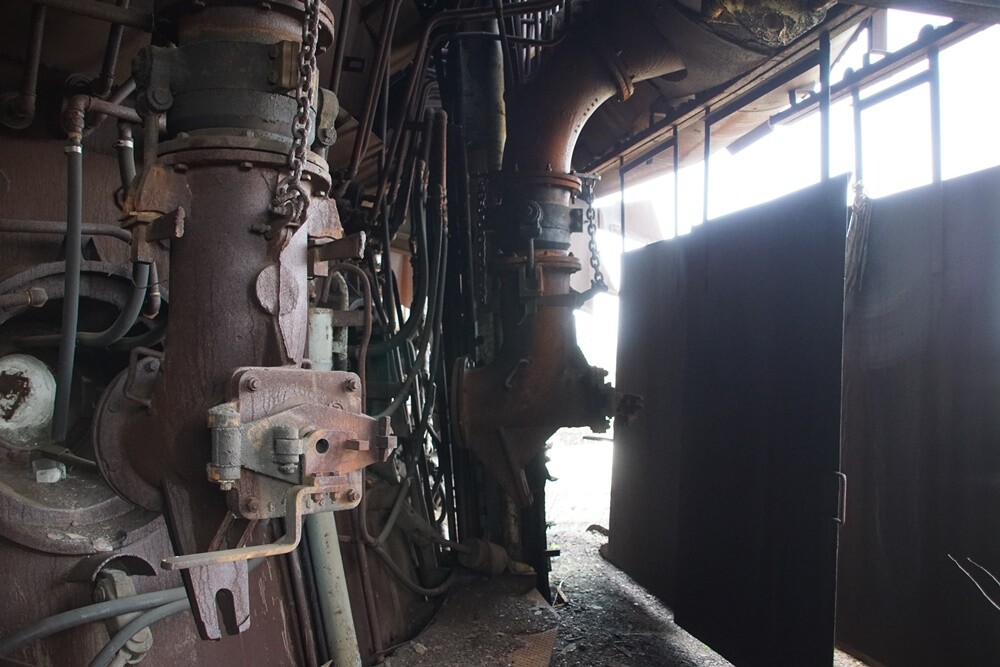 Wielki Piec Huty Pokój przed renowacją.