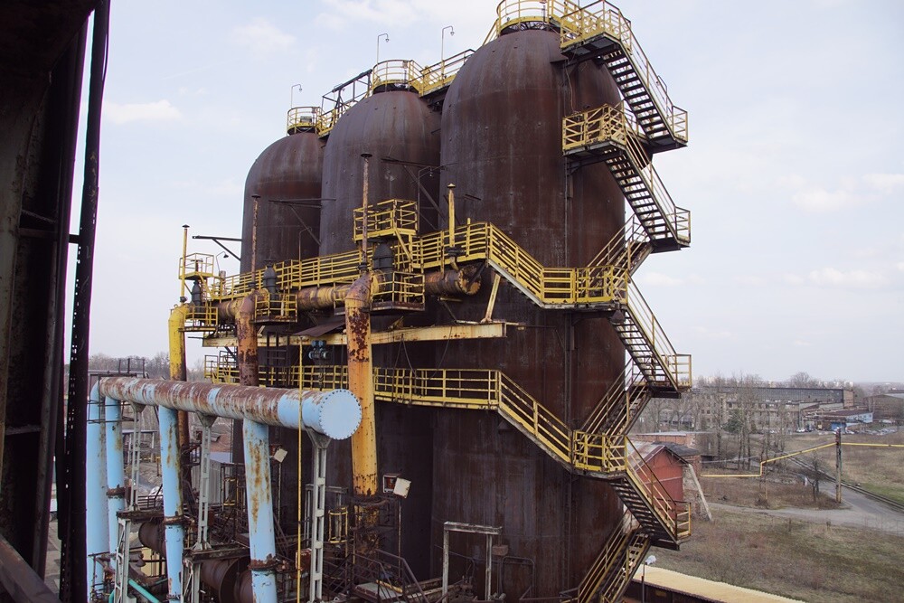 Wielki Piec Huty Pokój przed renowacją.