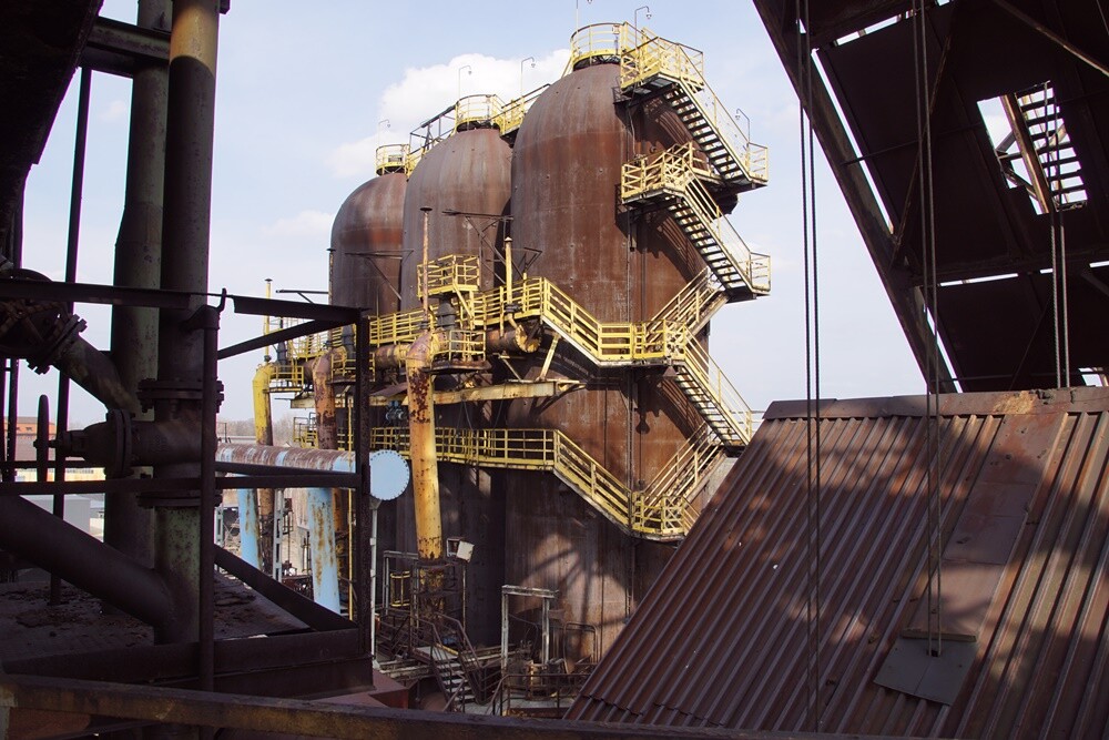 Wielki Piec Huty Pokój przed renowacją.