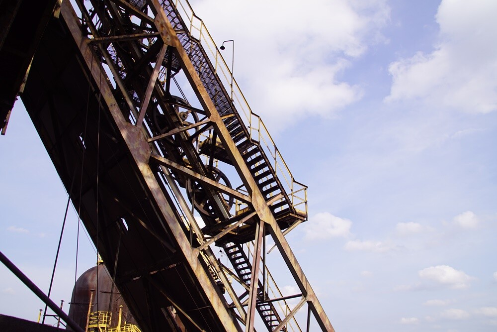 Wielki Piec Huty Pokój przed renowacją.