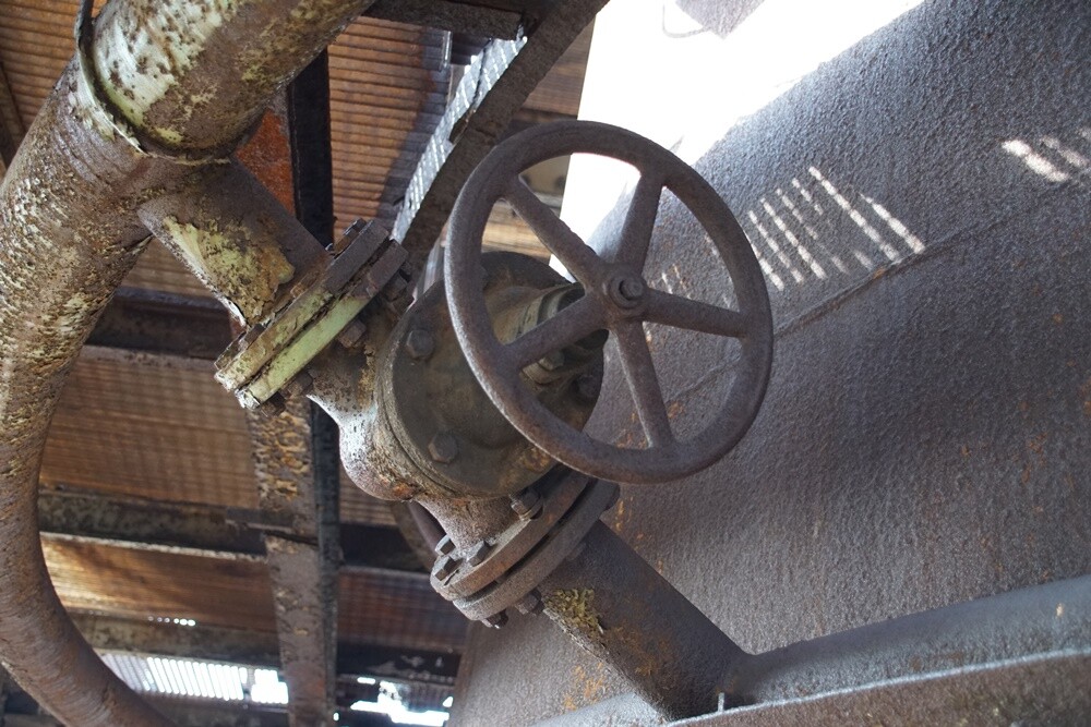 Wielki Piec Huty Pokój przed renowacją.