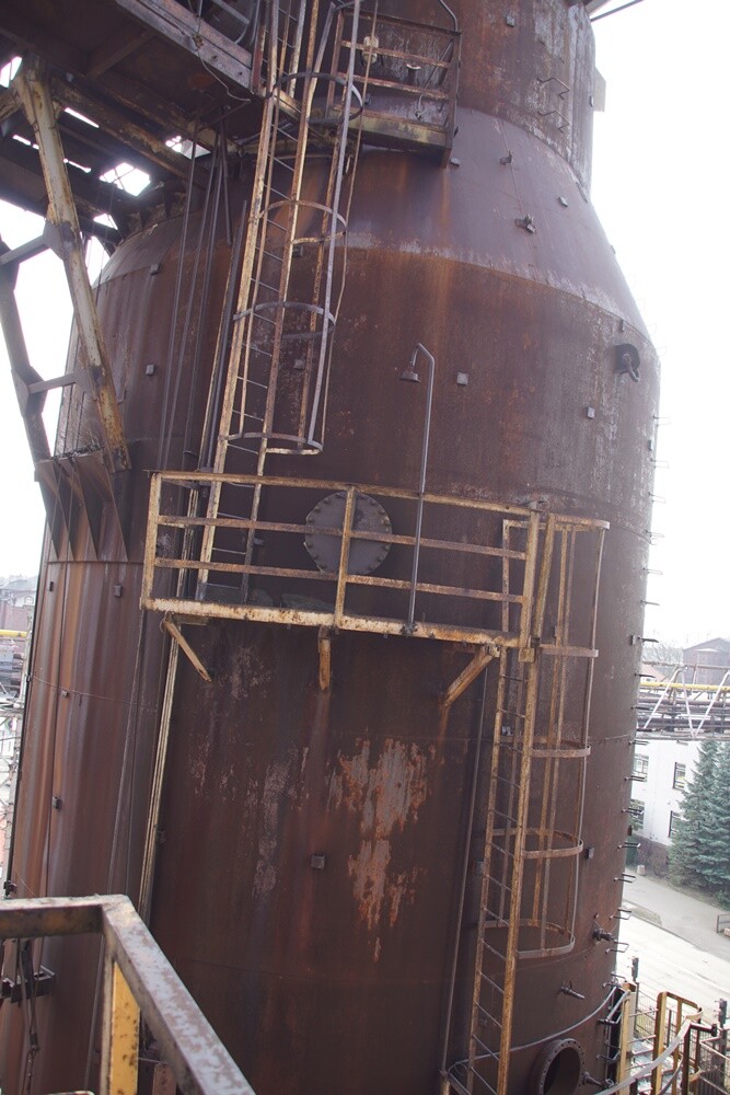 Wielki Piec Huty Pokój przed renowacją.