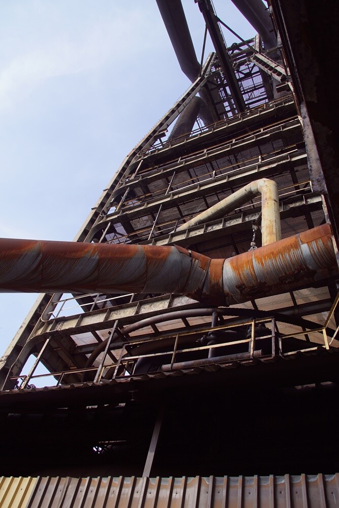 Wielki Piec Huty Pokój przed renowacją.