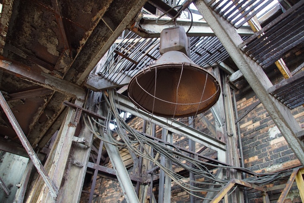 Wielki Piec Huty Pokój przed renowacją.