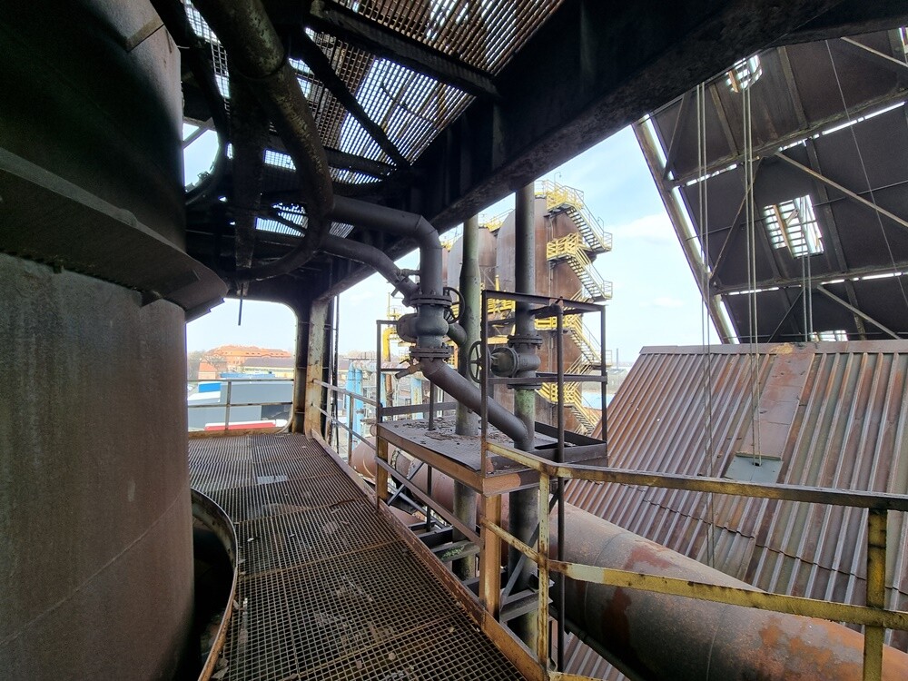 Wielki Piec Huty Pokój przed renowacją.