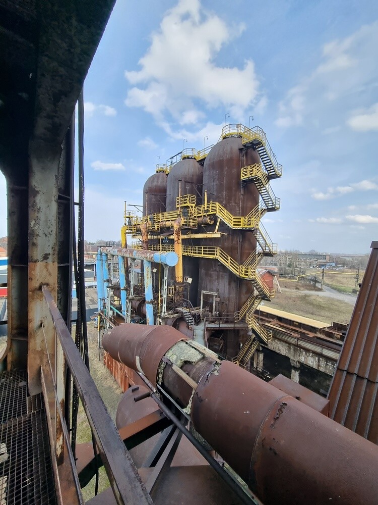 Wielki Piec Huty Pokój przed renowacją.