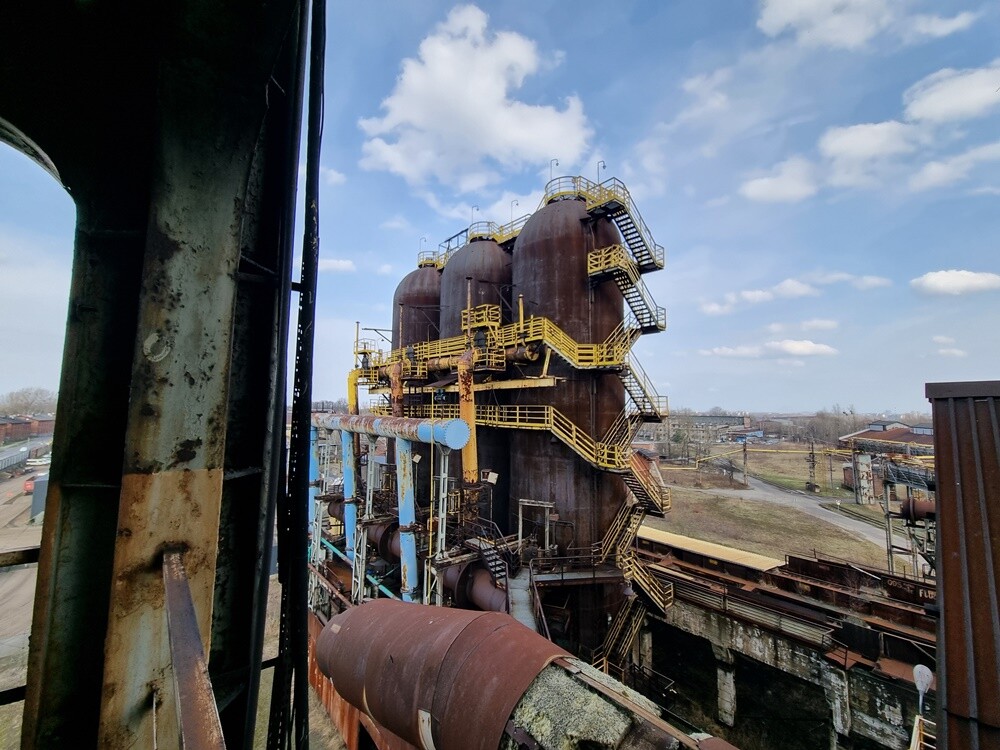 Wielki Piec Huty Pokój przed renowacją.