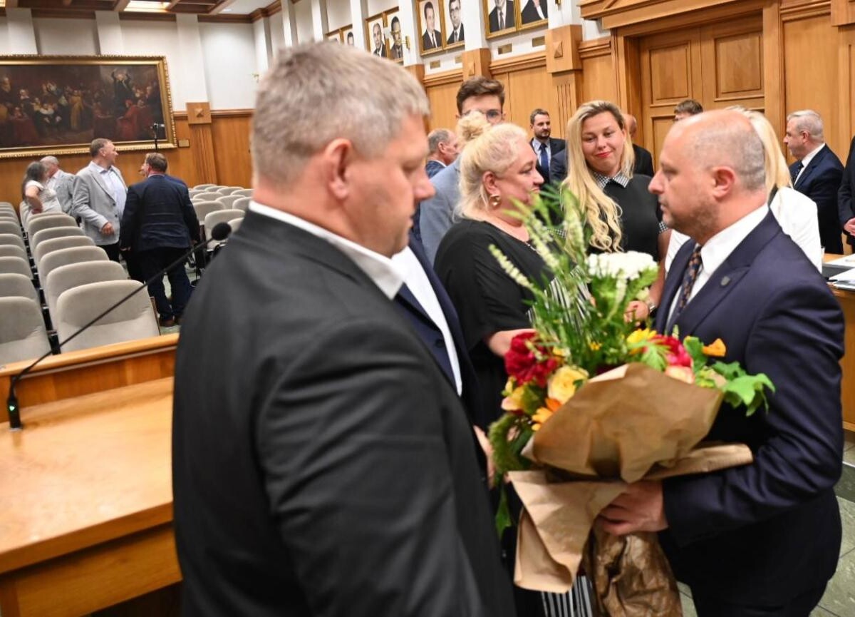 Michał Pierończyk z absolutorium / fot. UM Ruda Śląska