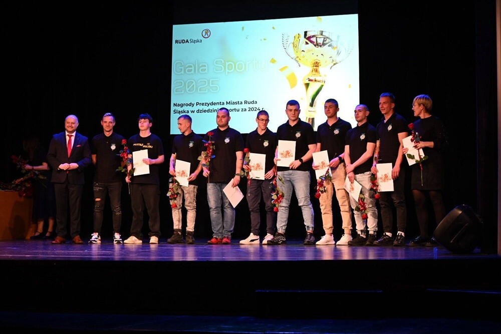 Wręczenie Nagród Prezydenta Miasta w dziedzinie sportu za 2024 rok. / fot. UM Ruda Śląska