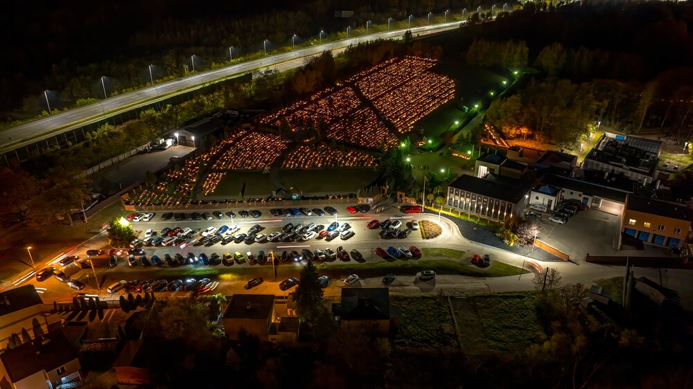 Wszystkich Świętych. / fot. Krzysztof Faber - DronRuda