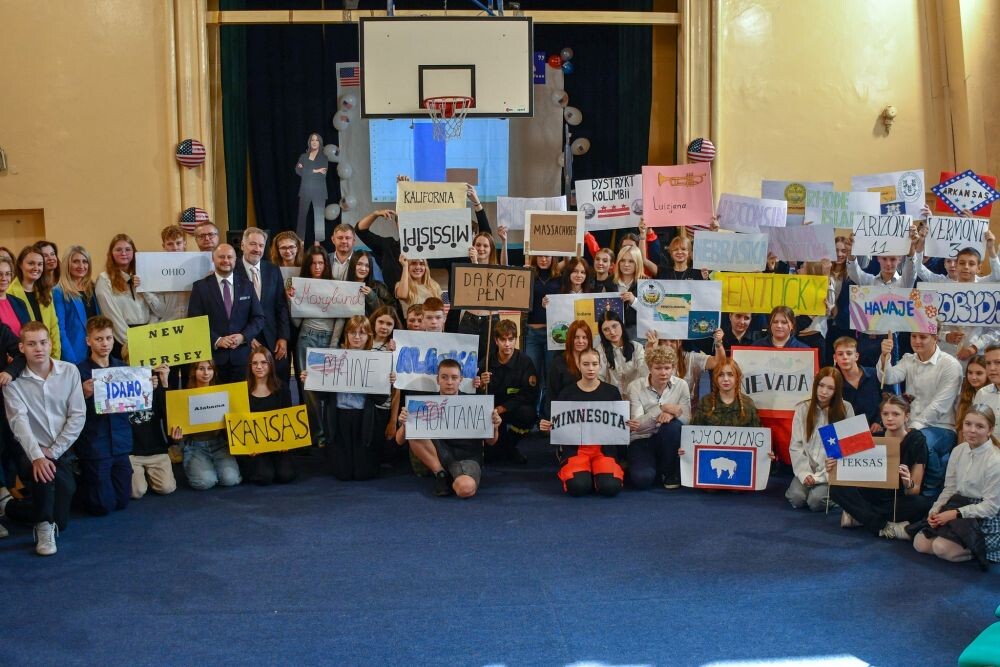 Prawybory prezydenta USA w IV LO im. HC Hoovera/fot. IV LO, FB Michał Pierończyk