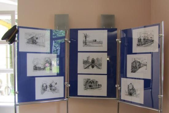 Wystawa kolejowo-pożarnicza w Halembie