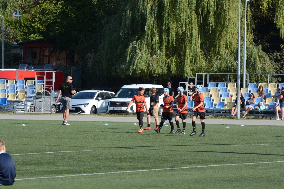 W sobotę na Burloch Arenie wystąpiło ponad 100 zawodników w ramach jedenastej edycji śląskiego turnieju w rugby dla dzieci. / fot. Marek Faber