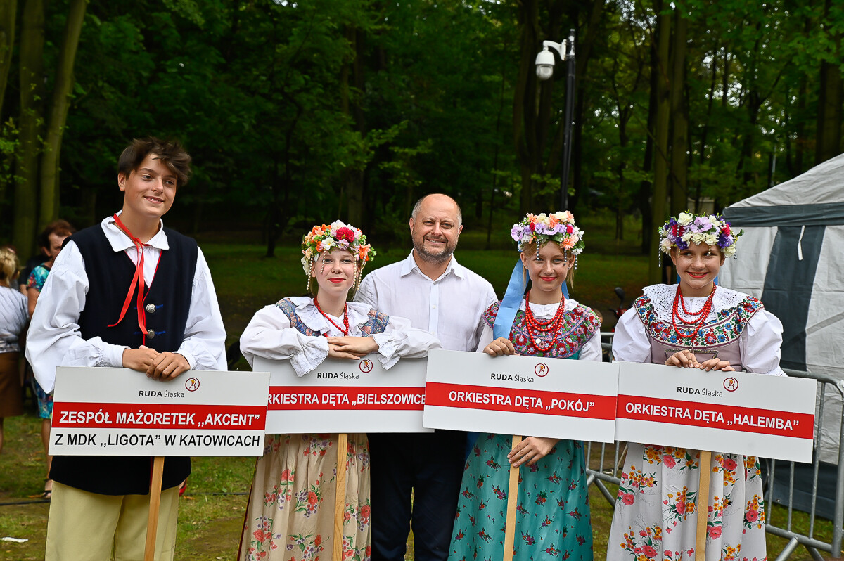 XXIII Festiwal Orkiestr Dętych odbywający się 25 sierpnia w Rudzie Śląskiej, przyniósł mieszkańcom wiele muzycznych wrażeń! / fot. Magdalena Ruda