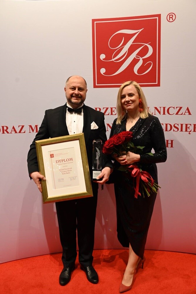 Michał Pierończyk wyróżniony podczas XXX Wielkiej Gali Izby Rzemieślniczej w Katowicach. / fot. FB Michał Pierończyk