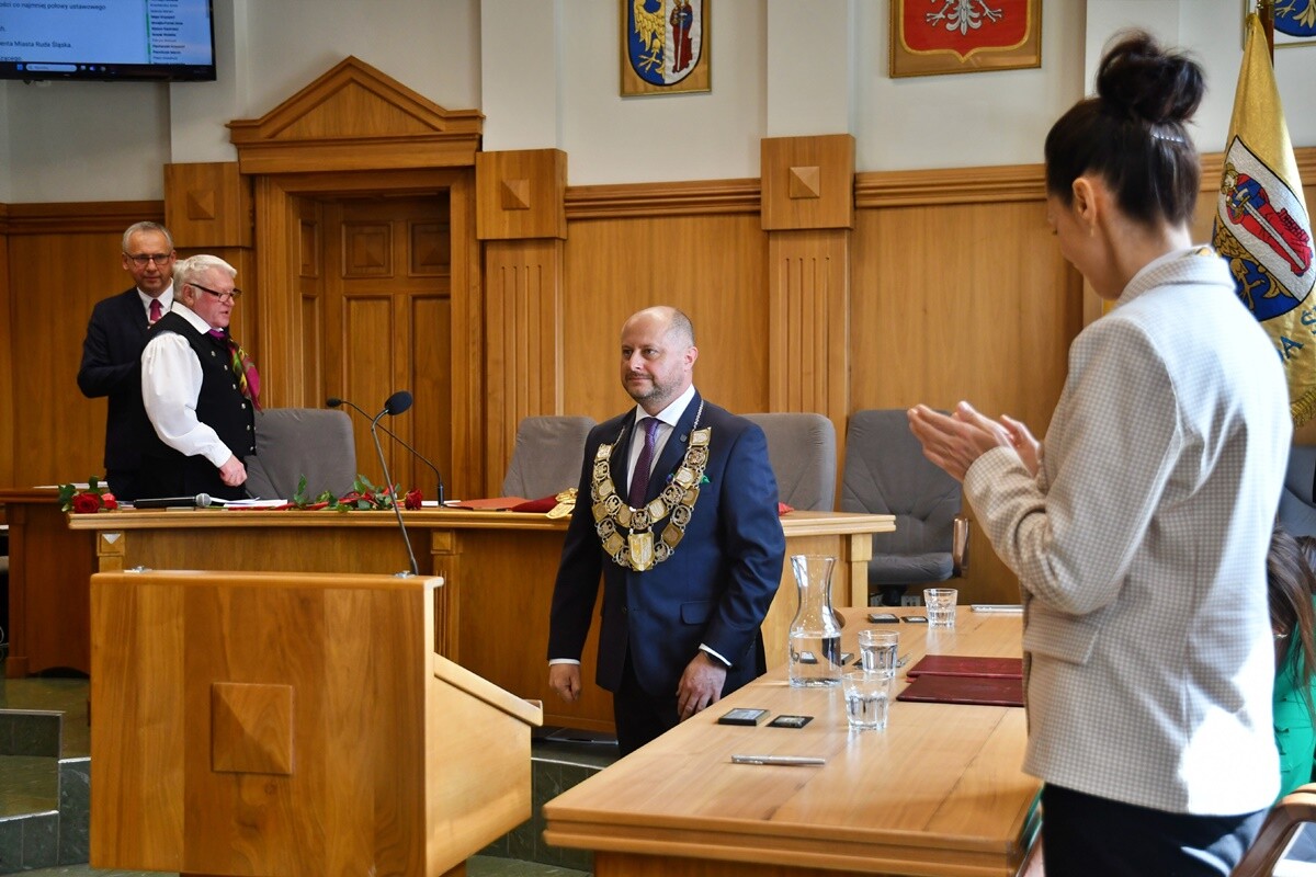 Zaprzysiężenie Michała Pierończyka. / fot. Jacek Knapik