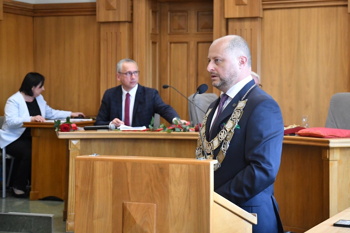 Zaprzysiężenie Michała Pierończyka. / fot. Jacek Knapik