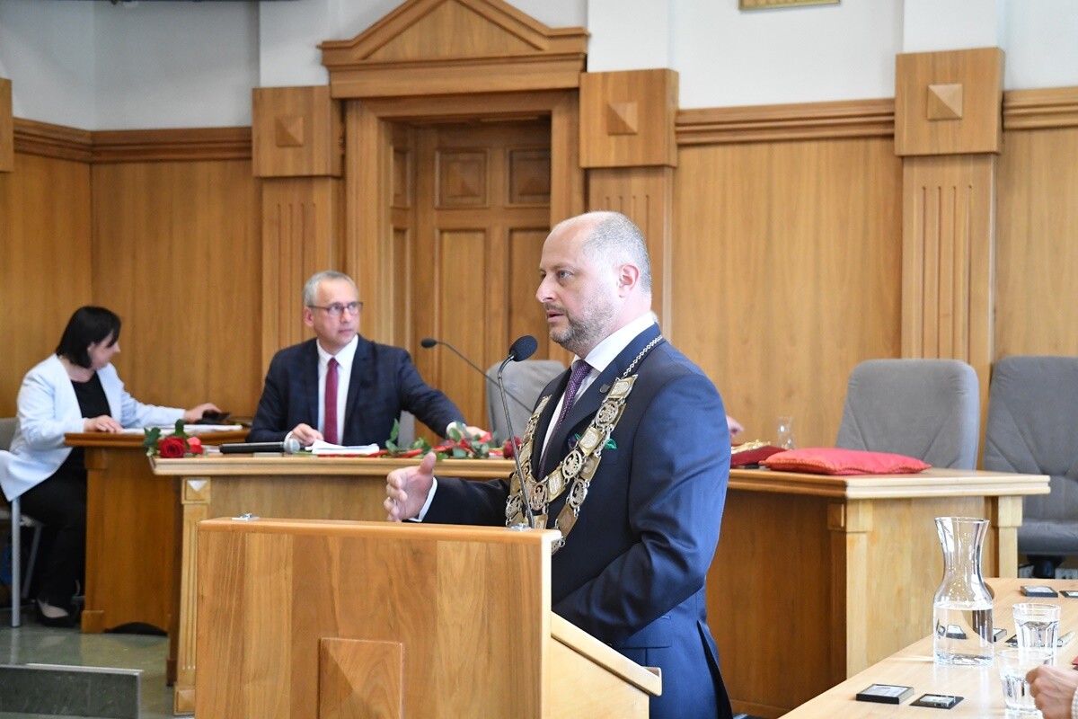 Zaprzysiężenie Michała Pierończyka. / fot. Jacek Knapik