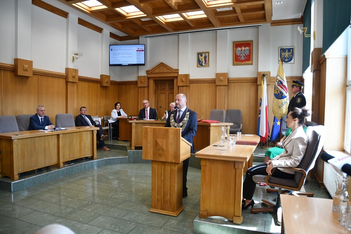 Zaprzysiężenie Michała Pierończyka. / fot. Jacek Knapik