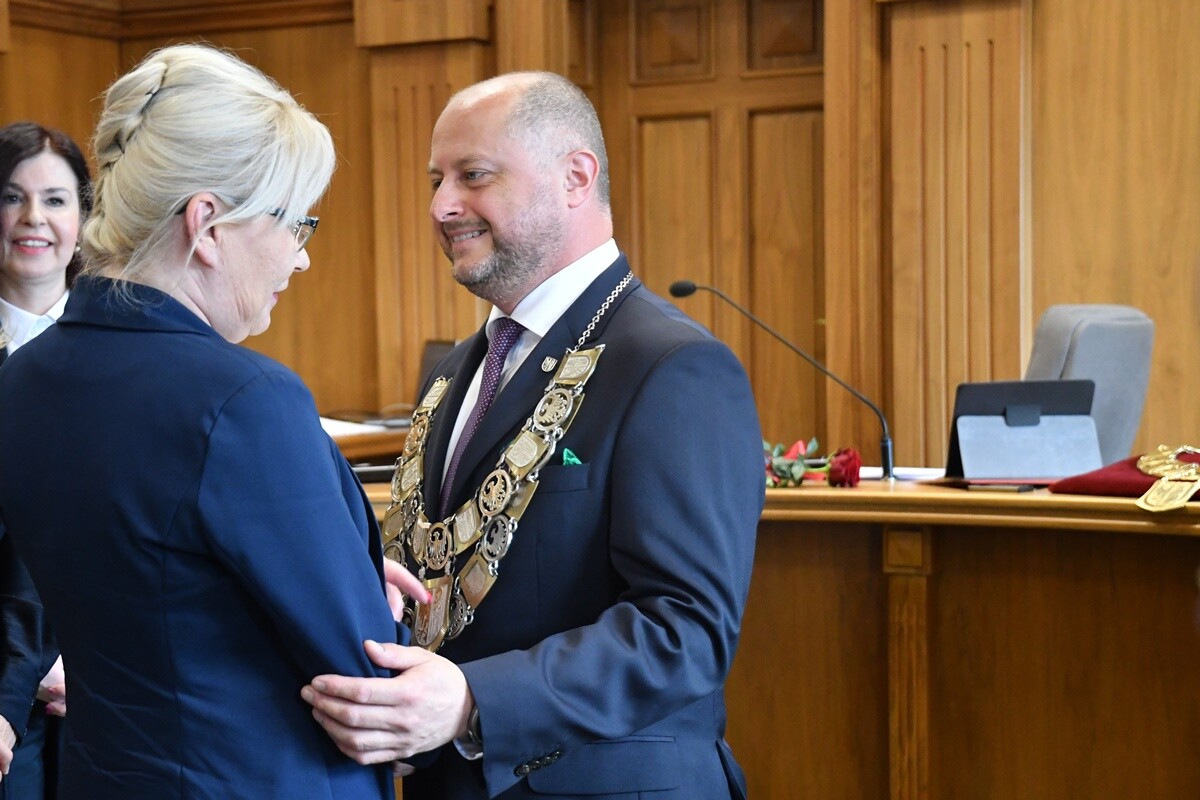 Zaprzysiężenie Michała Pierończyka. / fot. Jacek Knapik