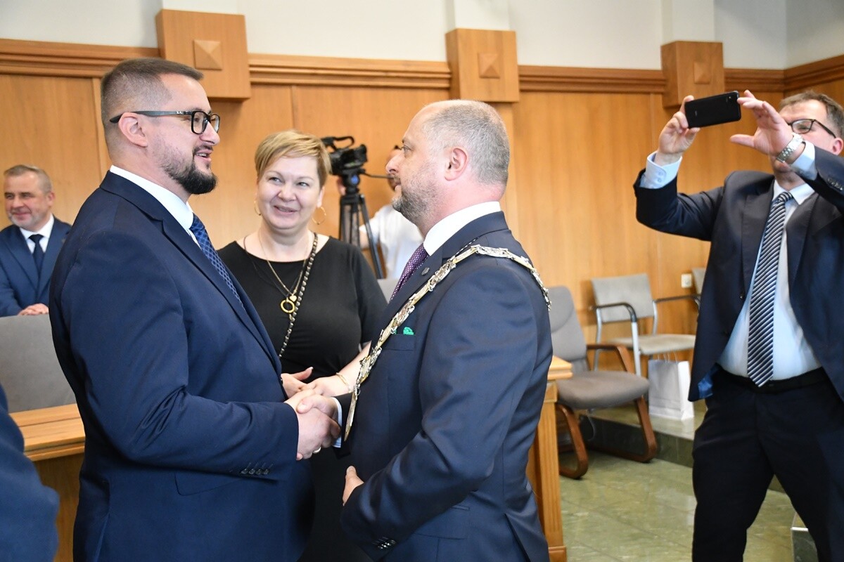 Zaprzysiężenie Michała Pierończyka. / fot. Jacek Knapik