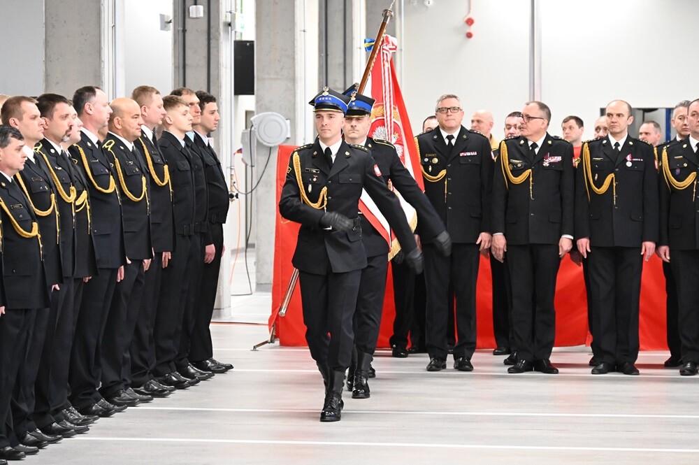 Dziś w Komendzie Miejskiej Państwowej Straży Pożarnej w Rudzie Śląskiej uroczystość zmiany komendanta miejskiego. / fot. UM Ruda Śląska