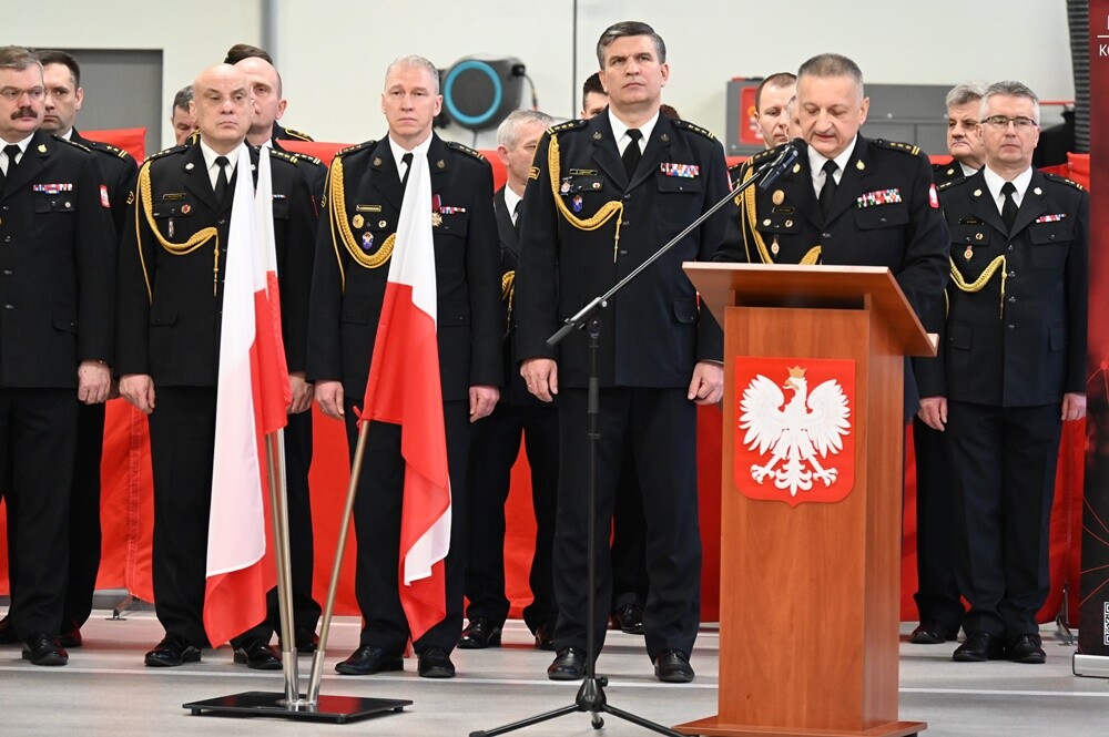 Dziś w Komendzie Miejskiej Państwowej Straży Pożarnej w Rudzie Śląskiej uroczystość zmiany komendanta miejskiego. / fot. UM Ruda Śląska